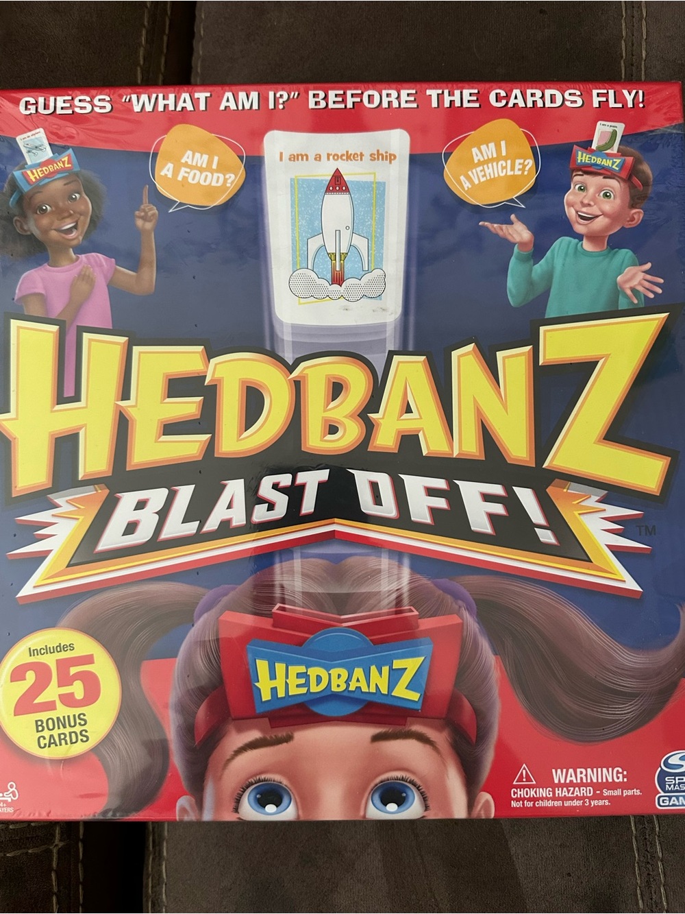 Blast Off! Kids Guessing Game - Blue & Red